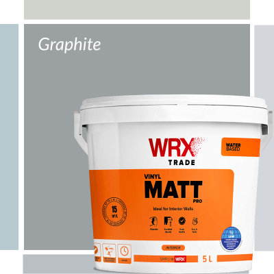 WRX Vinyl Matt Pro Graphite Colour Paint