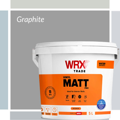 WRX Vinyl Matt Pro Graphite Colour Paint
