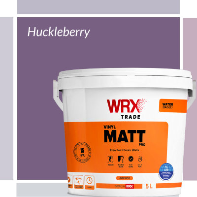 WRX Vinyl Matt Pro Huckleberry Colour Emulsion Paint