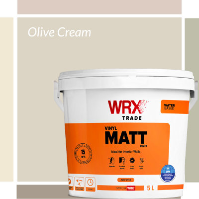WRX Vinyl Matt Pro Olive Cream Colour Paint