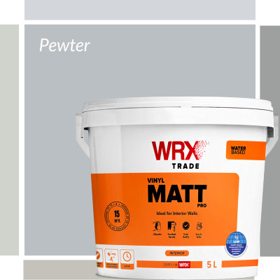 WRX Vinyl Matt Pro Pewter Colour Paint