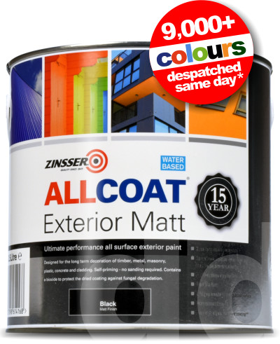 Zinsser Allcoat Exterior Matt - ALL Surface Paint