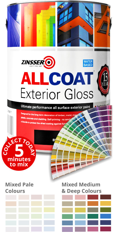 Zinsser Allcoat Exterior Gloss - ALL Surface Paint