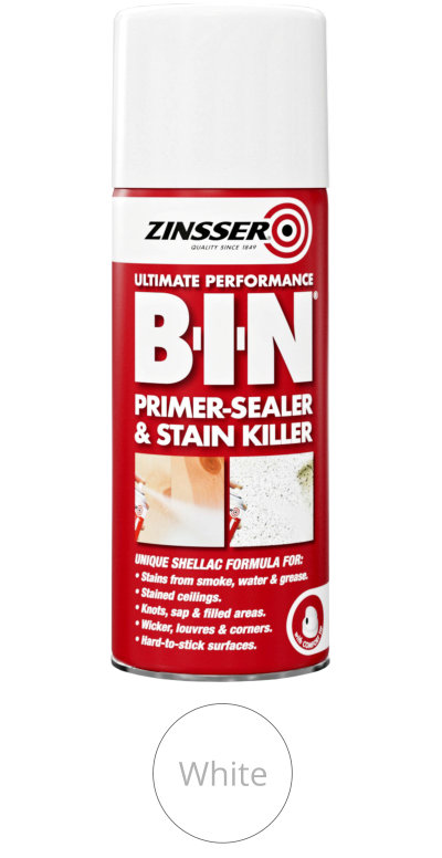 Zinsser BIN Aerosol - Primer Sealer and Stain Killer