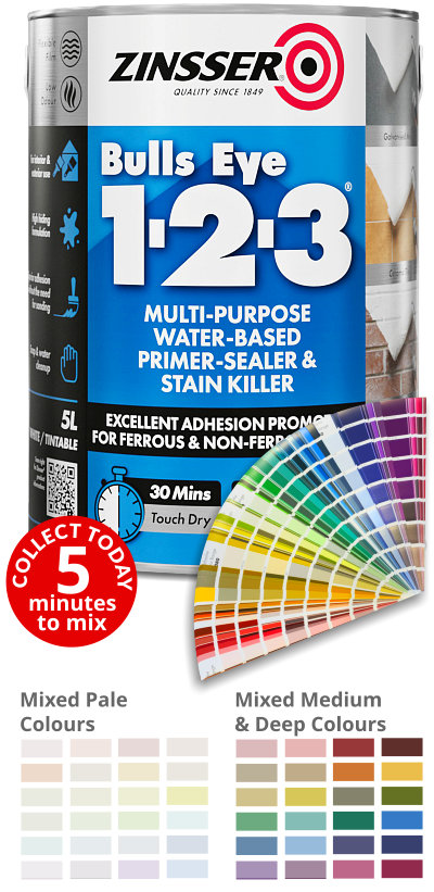 Zinsser Bulls Eye 123 - Primer Sealer and Stain Killer
