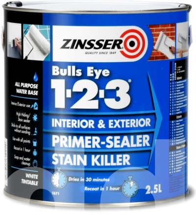 Zinsser Bulls Eye 123 - Primer Sealer and Stain Killer