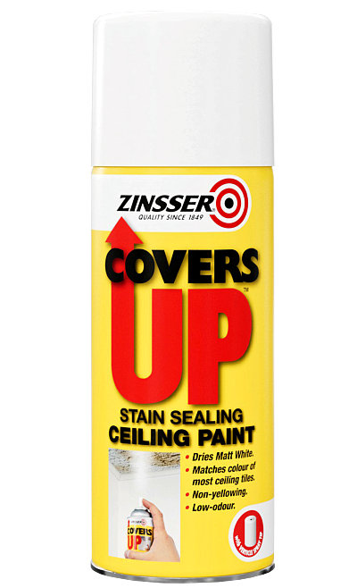 Zinsser Covers UP - Stain Block ing Ceiling Paint 400ml