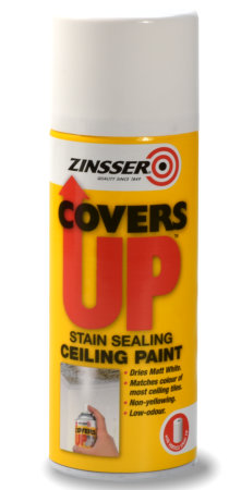 Zinsser Covers Up Stain Block Ing Ceiling Paint 400ml