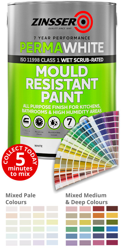 Zinsser Perma White Mould Resisting Paint - Satin